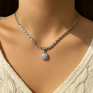 Crystal Solitaire Charm