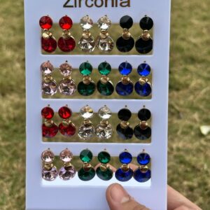 Zircon Prism Earrings